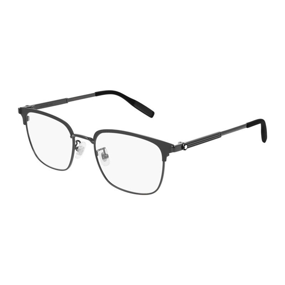 Montblanc Sunglasses Square Full Rim, Grey Frame and Clear Demo Lens Lens
